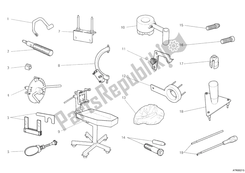 All parts for the Workshop Service Tools, Engine I of the Ducati Multistrada 1200 ABS USA 2010